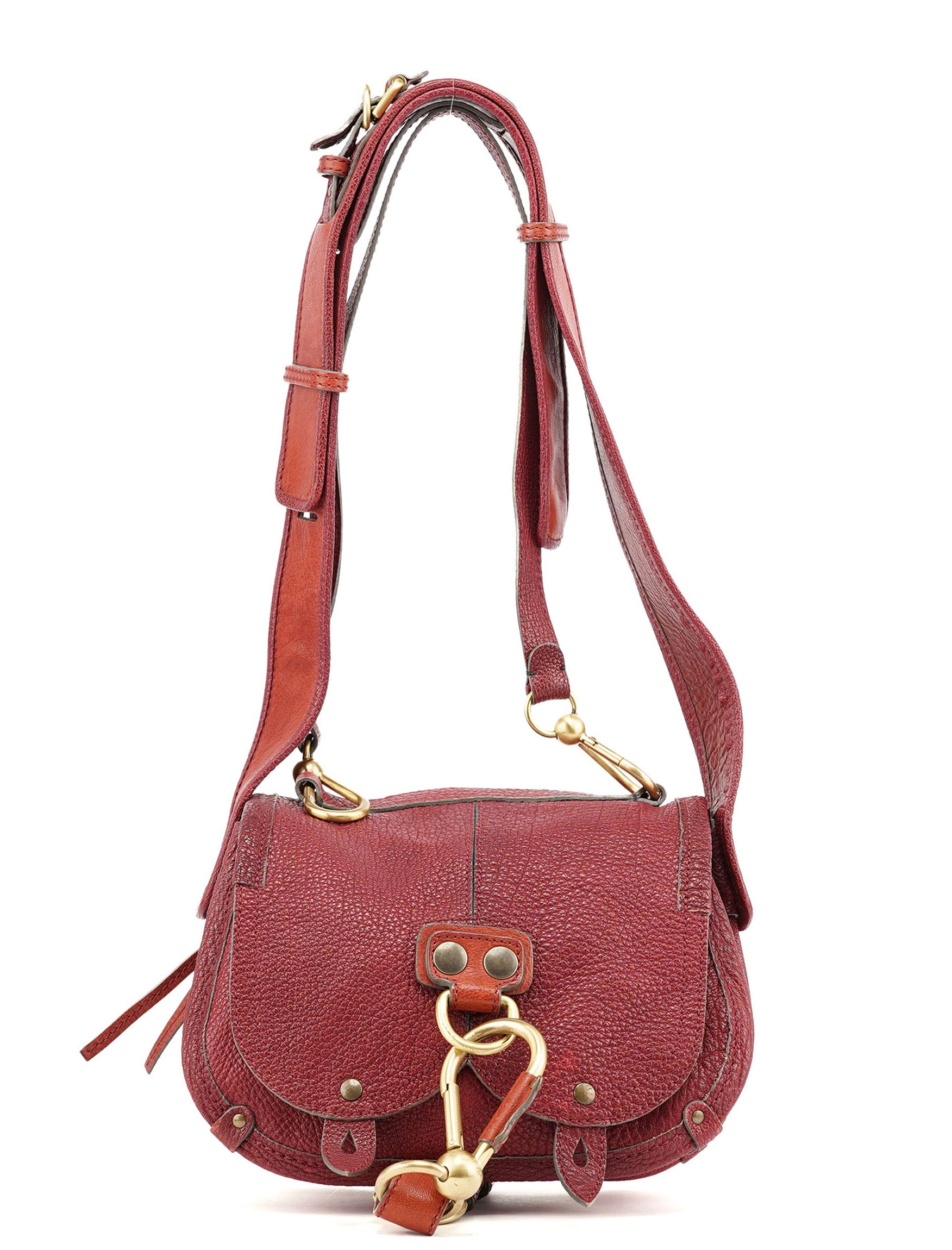 Chloé Fall 2005 Burgundy Leather Satchel Bag