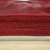 Chloé Automne 2005 Sac porté épaule Saddle en cuir grainé rouge