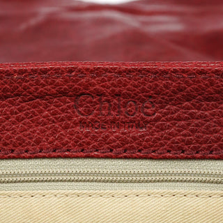 Chloé Fall 2005 Red Grained Leather Saddle Shoulder Bag