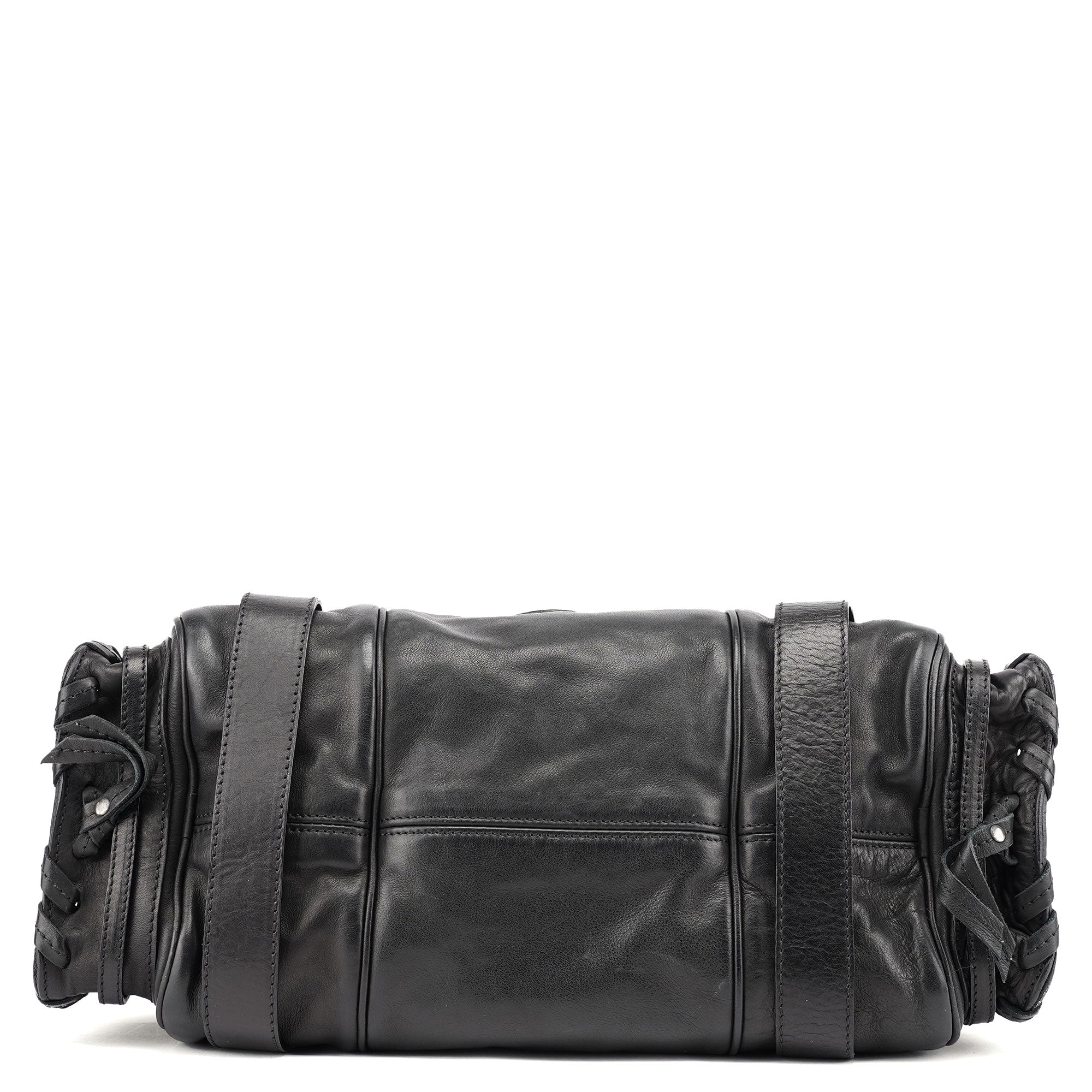Chloé Sac porté épaule Silverado en cuir d'agneau entièrement noir
