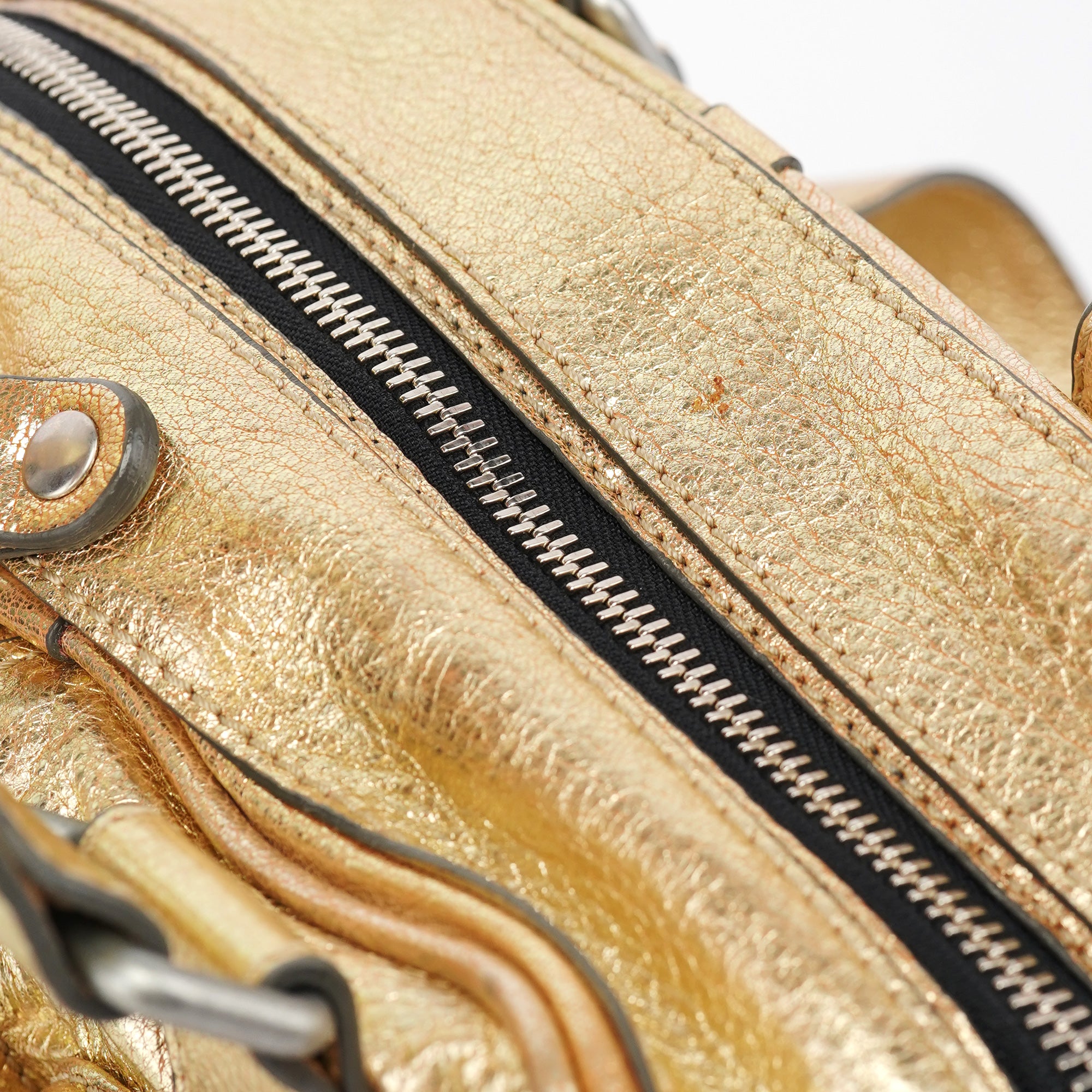 Chloé Gold Lambskin Betty Tote Bag