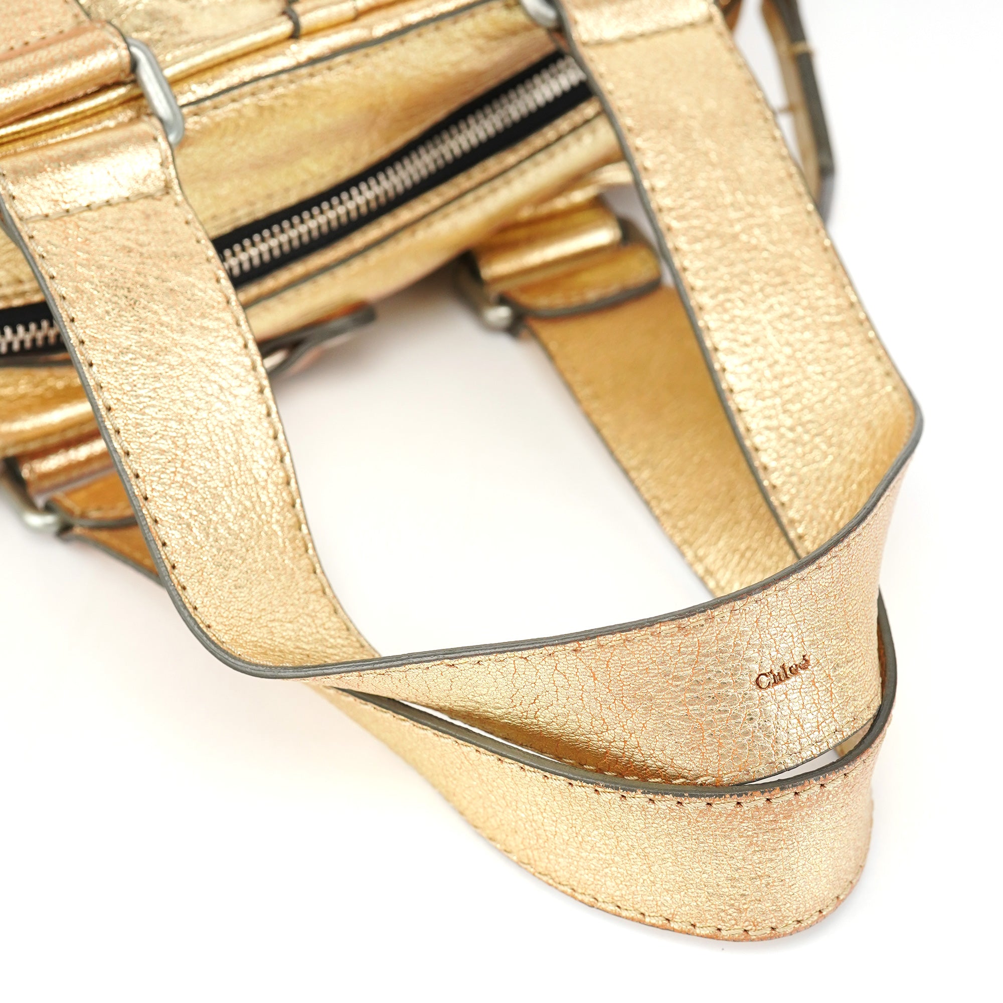 Chloé Gold Lambskin Betty Tote Bag