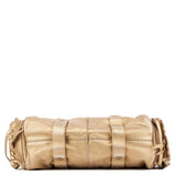 Chloé Gold Lambskin Leather Silverado Shoulder Bag