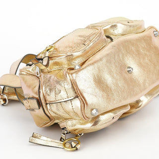 Chloe Gold Leather Betty Tote Bag