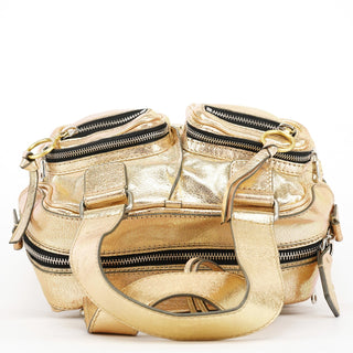 Chloe Gold Leather Betty Tote Bag