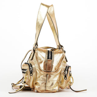Chloe Gold Leather Betty Tote Bag