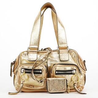 Chloe Gold Leather Betty Tote Bag