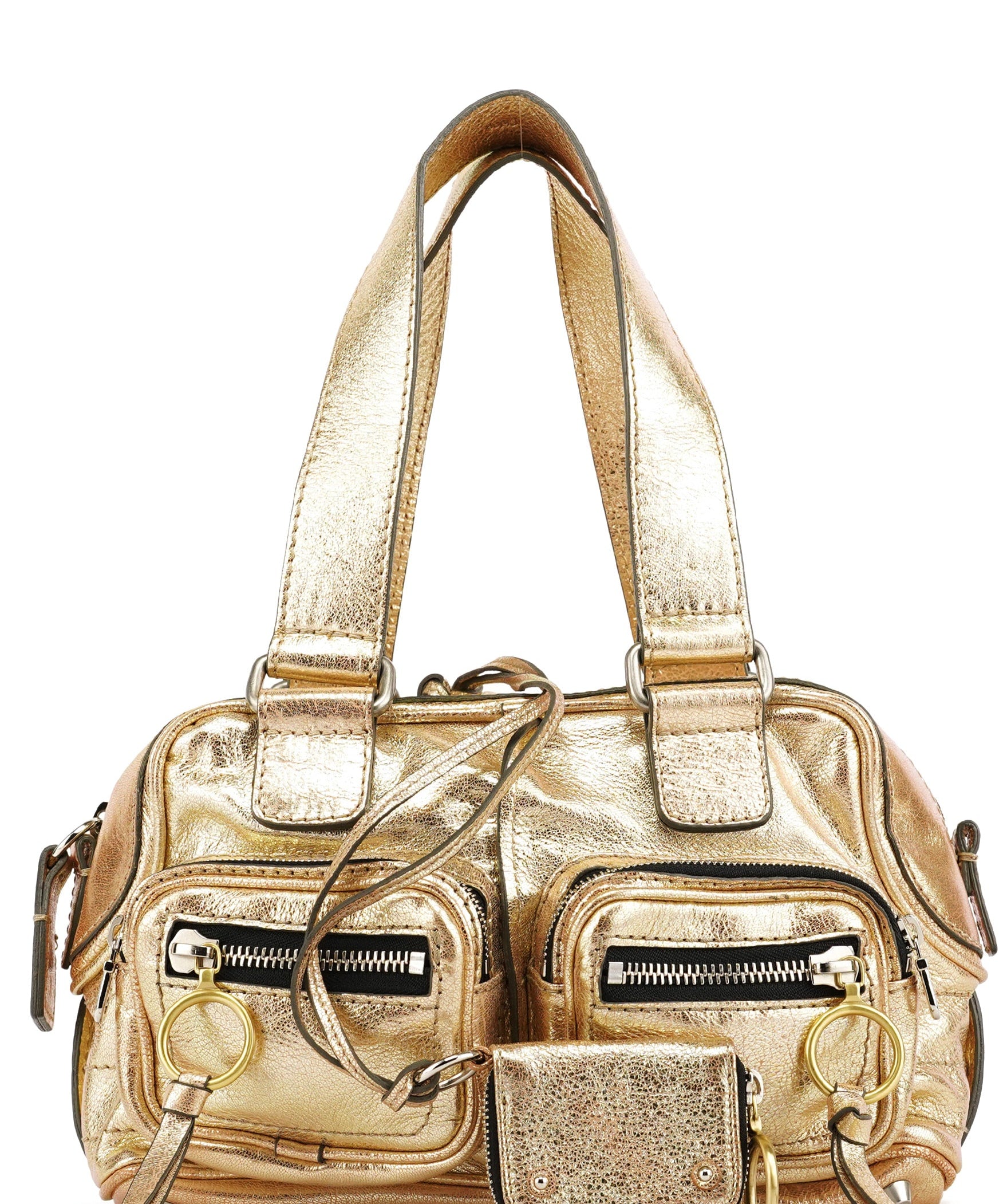 Chloe Gold Leather Betty Tote Bag