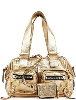 Chloe Gold Leather Betty Tote Bag