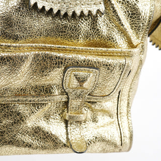 Chloe Gold Leather Elvire Tote Bag