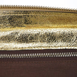Chloe Gold Leather Elvire Tote Bag