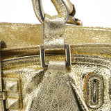 Chloe Gold Leather Elvire Tote Bag