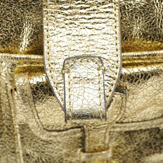 Chloe Gold Leather Elvire Tote Bag