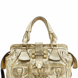 Chloe Gold Leather Elvire Tote Bag