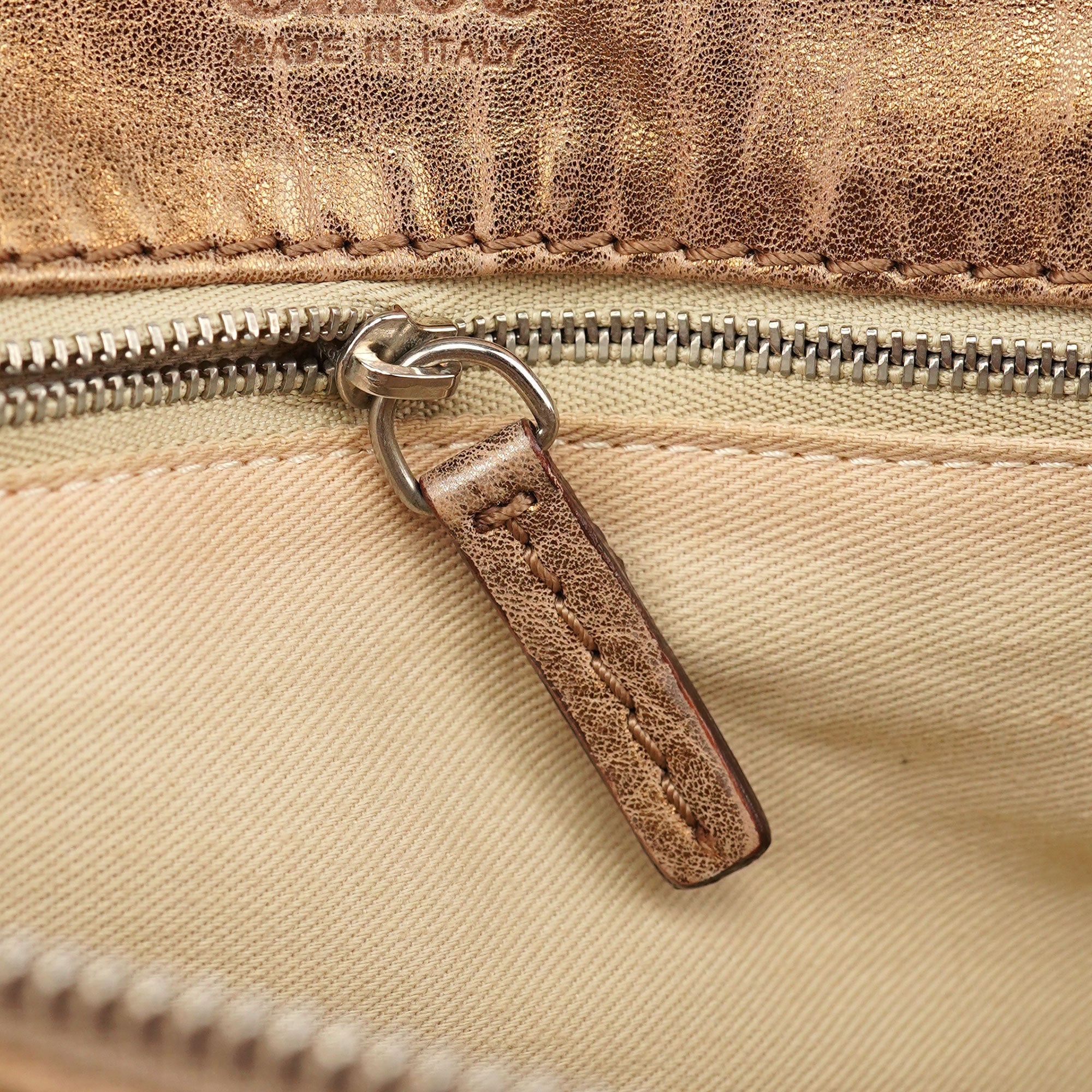 Chloé Gold Leather Paddington Shoulder Bag