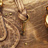 Chloé Gold Leather Paddington Shoulder Bag