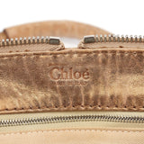 Chloé Gold Leather Paddington Shoulder Bag