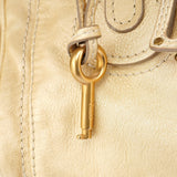 Chloé Gold Leather Paddington Shoulder Bag
