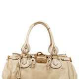 Chloé Gold Leather Paddington Shoulder Bag