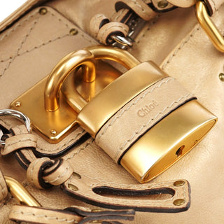 Chloé Gold Leather Paddington Shoulder Bag