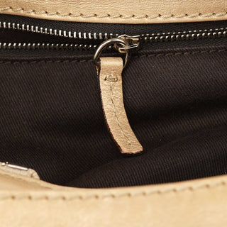 Chloé Gold Leather Paddington Shoulder Bag