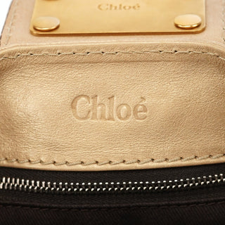 Chloé Gold Leather Paddington Shoulder Bag