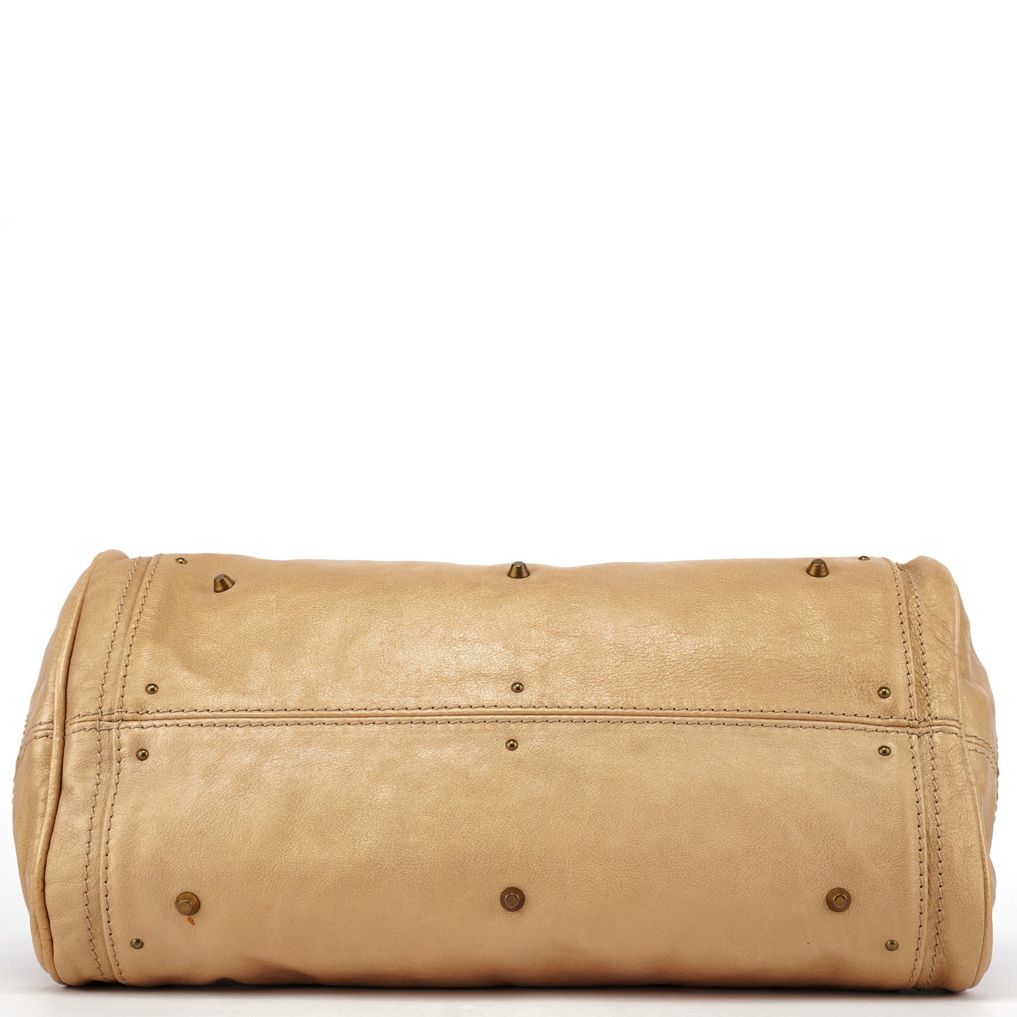 Chloé Gold Leather Paddington Shoulder Bag