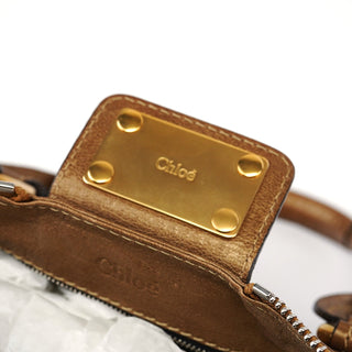 Chloé Gold Leather Paddington Shoulder Bag