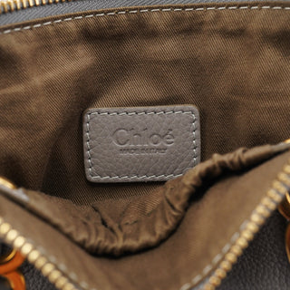 Chloe Gray Leather Mini Marcie 2-Way Bag