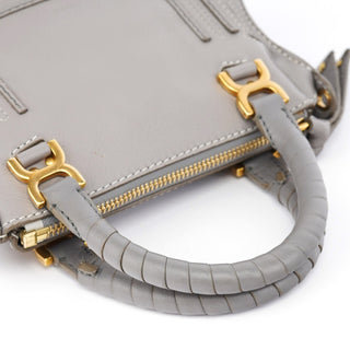 Chloe Gray Leather Mini Marcie 2-Way Bag