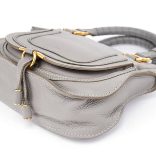 Chloe Gray Leather Mini Marcie 2-Way Bag
