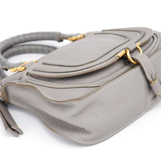 Chloe Gray Leather Mini Marcie 2-Way Bag