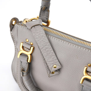 Chloe Gray Leather Mini Marcie 2-Way Bag
