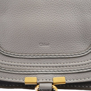 Chloe Gray Leather Mini Marcie 2-Way Bag