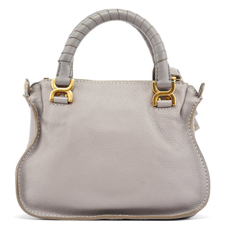 Chloe Gray Leather Mini Marcie 2-Way Bag