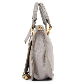 Chloe Gray Leather Mini Marcie 2-Way Bag