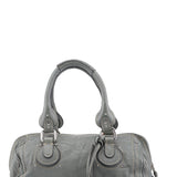 Chloé Gray Leather Paddington Shoulder Bag