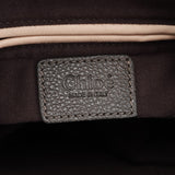 Chloé Gray Leather Paraty 2-Way Shoulder Bag