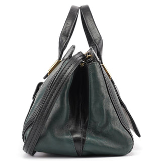 Chloé Green Lambskin 2-Way Tote Bag