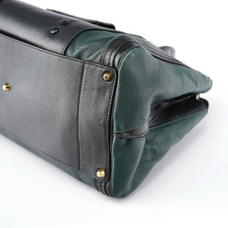 Chloé Green Lambskin 2-Way Tote Bag