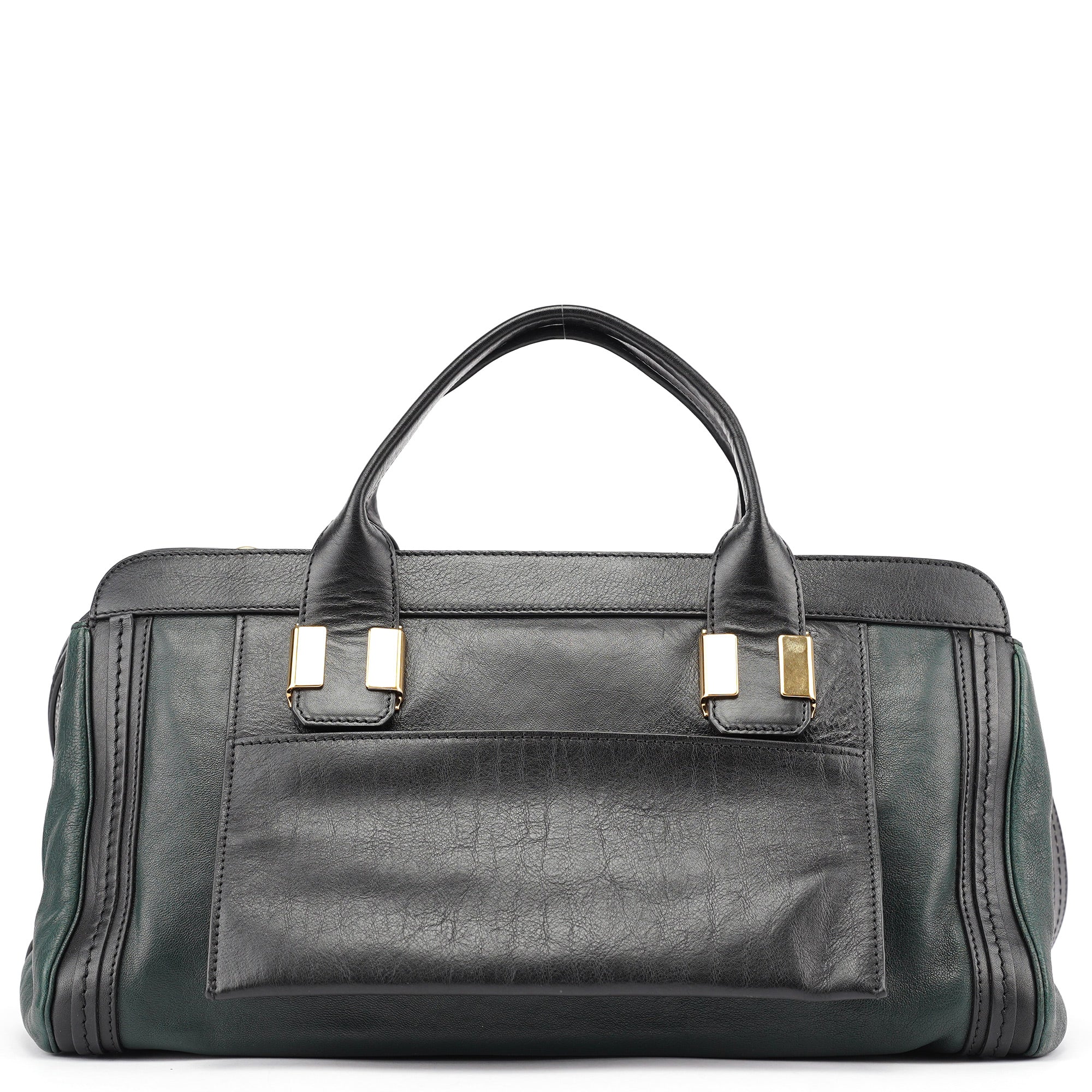 Chloé Green Lambskin 2-Way Tote Bag