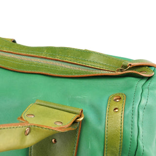 Chloe Green Leather Boston Tote Bag