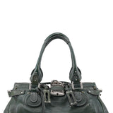 Chloé Green Leather Paddington Shoulder Bag