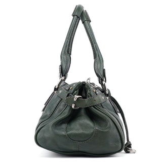 Chloé Green Leather Paddington Shoulder Bag