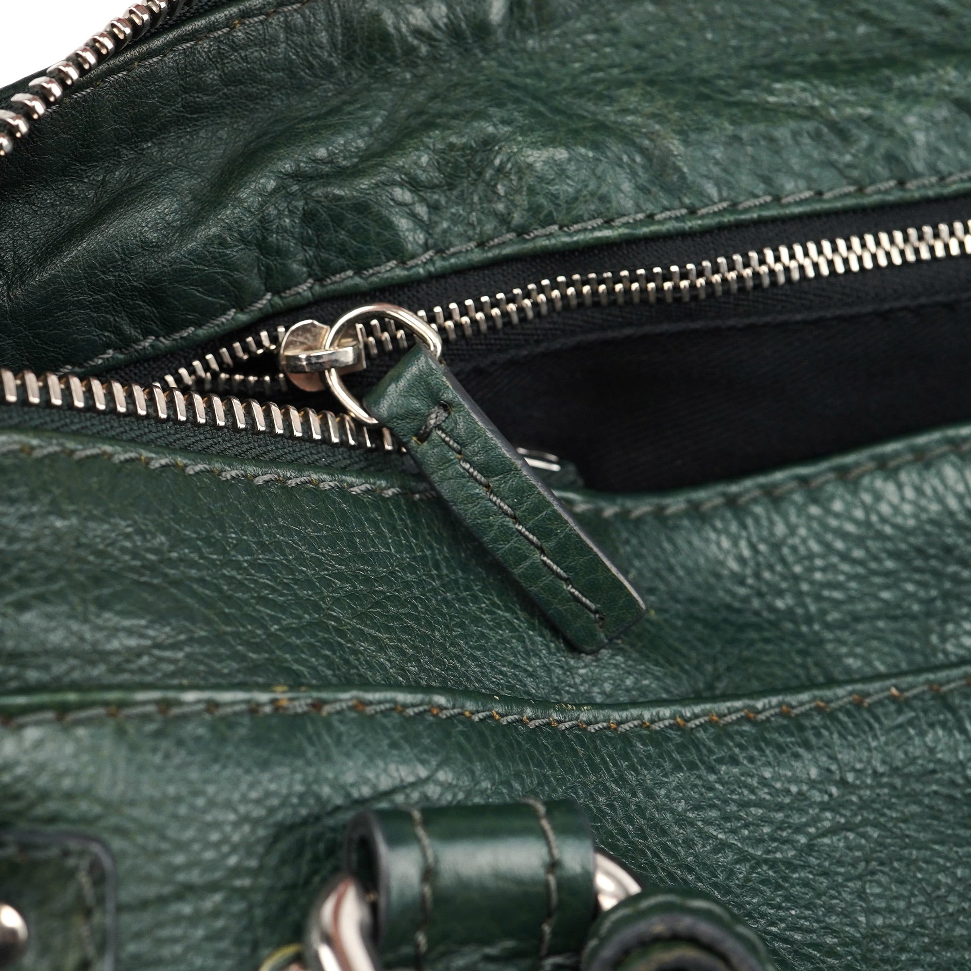 Chloé Green Leather Paddington Shoulder Bag