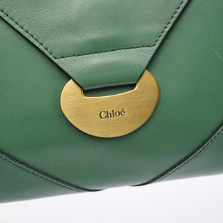 Chloe Green Leather Shoulder Bag