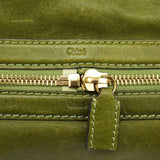 Chloe Green Leather Tote Bag