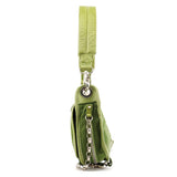 Chloe Green Nylon Logo Flap Shoulder Bag