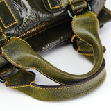 Chloé Green Patent Leather Bay 2-Way Bag