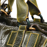 Chloé Green Patent Leather Bay 2-Way Bag